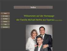 Tablet Screenshot of methe-family.de